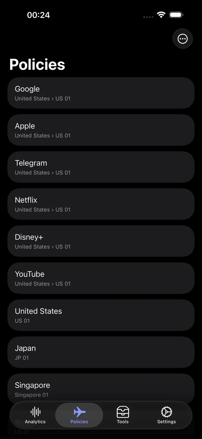 Egern iPhone 官方界面预览 2