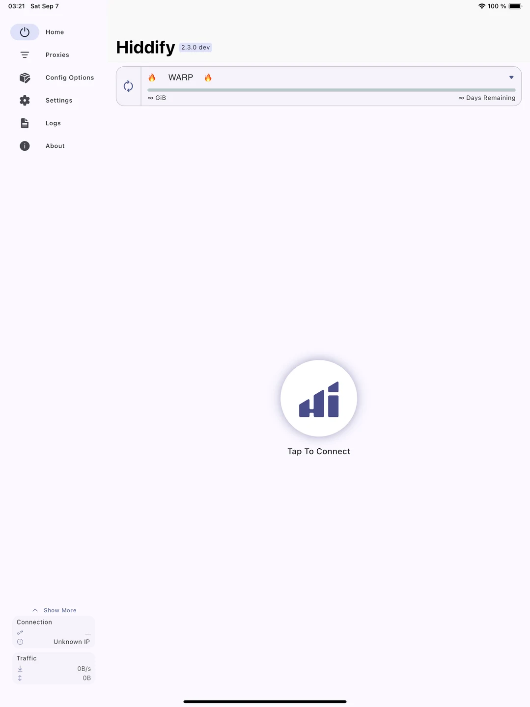 Hiddify iPad 官方界面预览 5