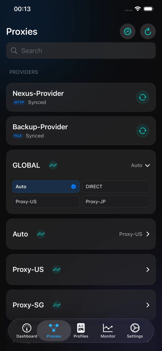 LinkClashX iPhone 官方界面预览 1