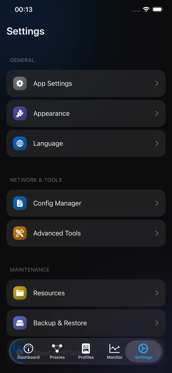 LinkClashX iPhone 官方界面预览 2