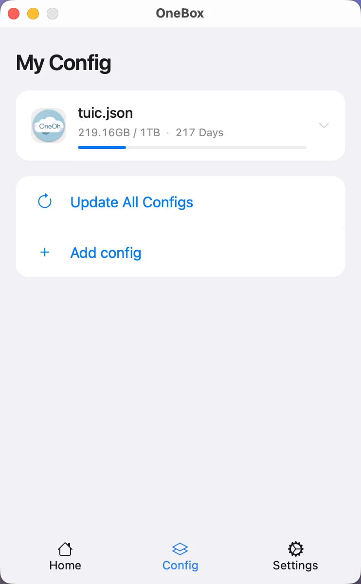OneBox 官方界面预览 2