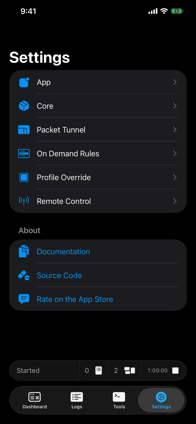 sing-box iPhone 官方界面预览 3